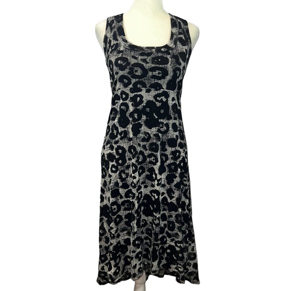 Like new KAREN KANE Black & White Abstract Animal Print Tank Dress Size S - Picture 1 of 9